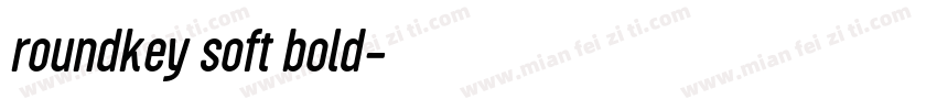 roundkey soft bold字体转换